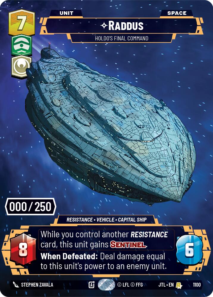 Raddus - Holdo's Final Command (1100) (Serialized) (1100) [Jump to Lightspeed]