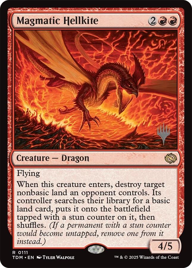 Magmatic Hellkite (Promo Pack) [Tarkir: Dragonstorm Promos]
