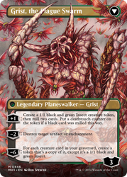 Grist, Voracious Larva // Grist, the Plague Swarm (Borderless) [Modern Horizons 3]